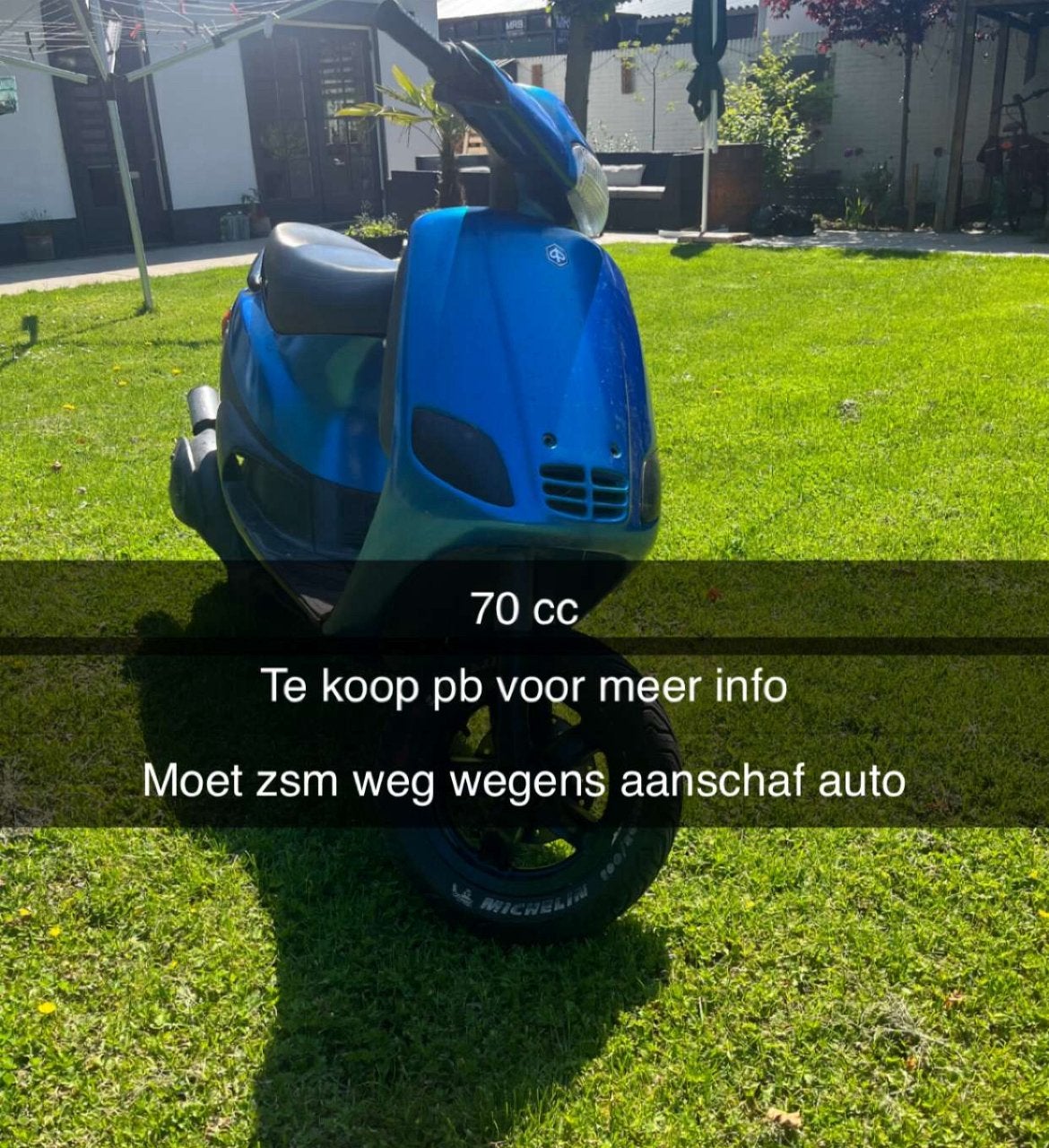 Zip type 2 70 cc moet zsm weg, Fietsen en Brommers, Ophalen, Blok, Piaggio