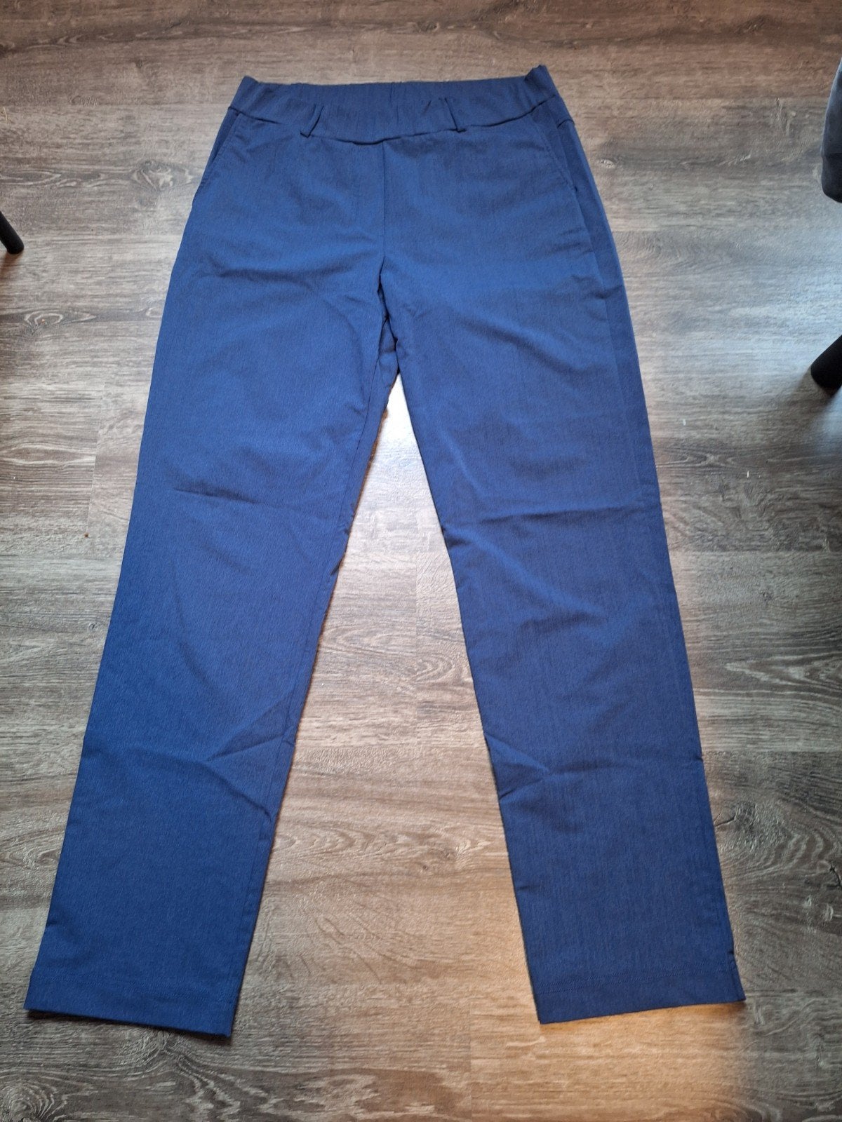 nieuw! ANDCOWOMAN Blauwe Broek travelstof  Maat L, ANDCOWOMAN, Blauw, Maat 42/44 (L), Nieuw