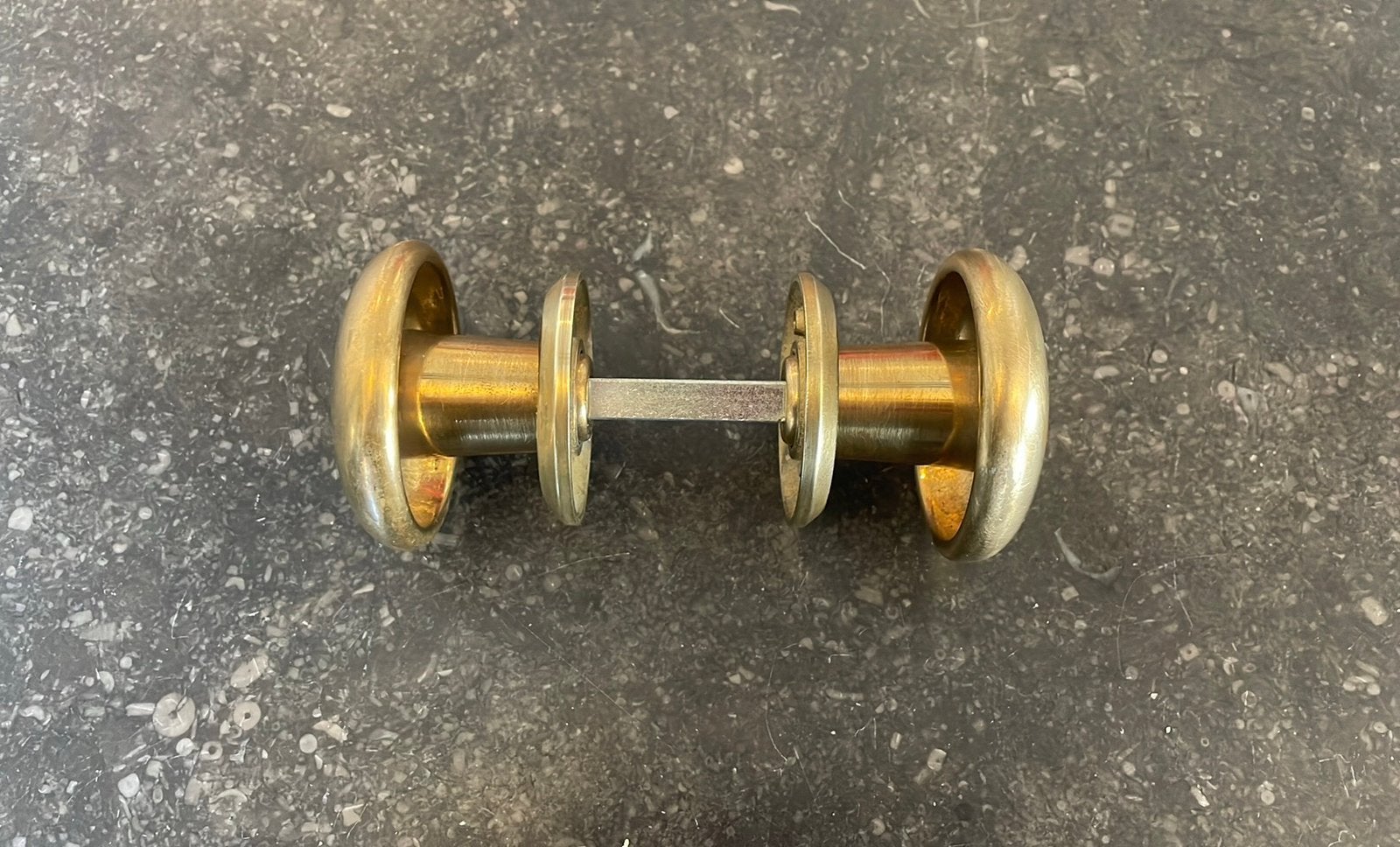 1xset Goud Messing Knopkrukken, vintage Paddestoel Deurklink, Ophalen of Verzenden