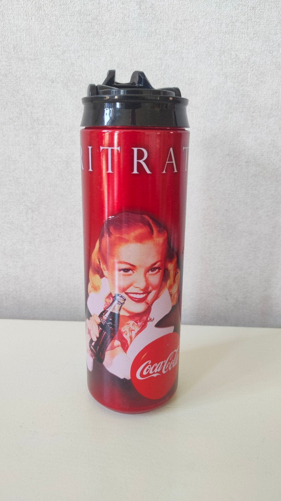 Coca Cola bidon met nostalgische afbeelding, Ophalen of Verzenden, Zo goed als nieuw, Gebruiksvoorwerp