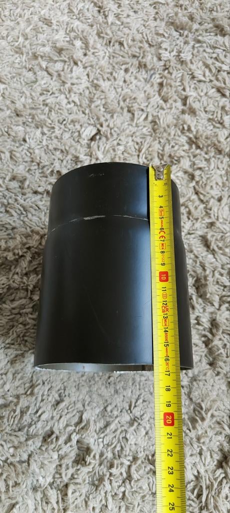 Kachelpijp zwart D=130mm L=165, Huis en Inrichting, Kachels, Ophalen, Gebruikt, Hout, Houtkachel