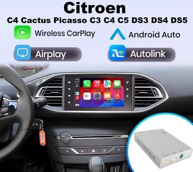Citroen C4 Cactus draadloos Apple Carplay Android Auto box, Ophalen of Verzenden, Nieuw