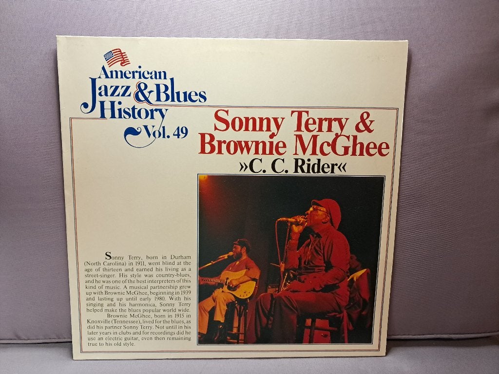 Lp. Sonny Terry & Brownie McGhee - C.C. Rider. ex+, LP, Gebruikt, Overige genres, Ophalen of Verzenden