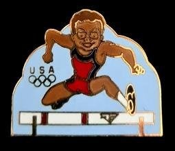 Hordenloper pin USA Olympische Spelen, Verzenden, Nieuw, Sport, Speldje of Pin