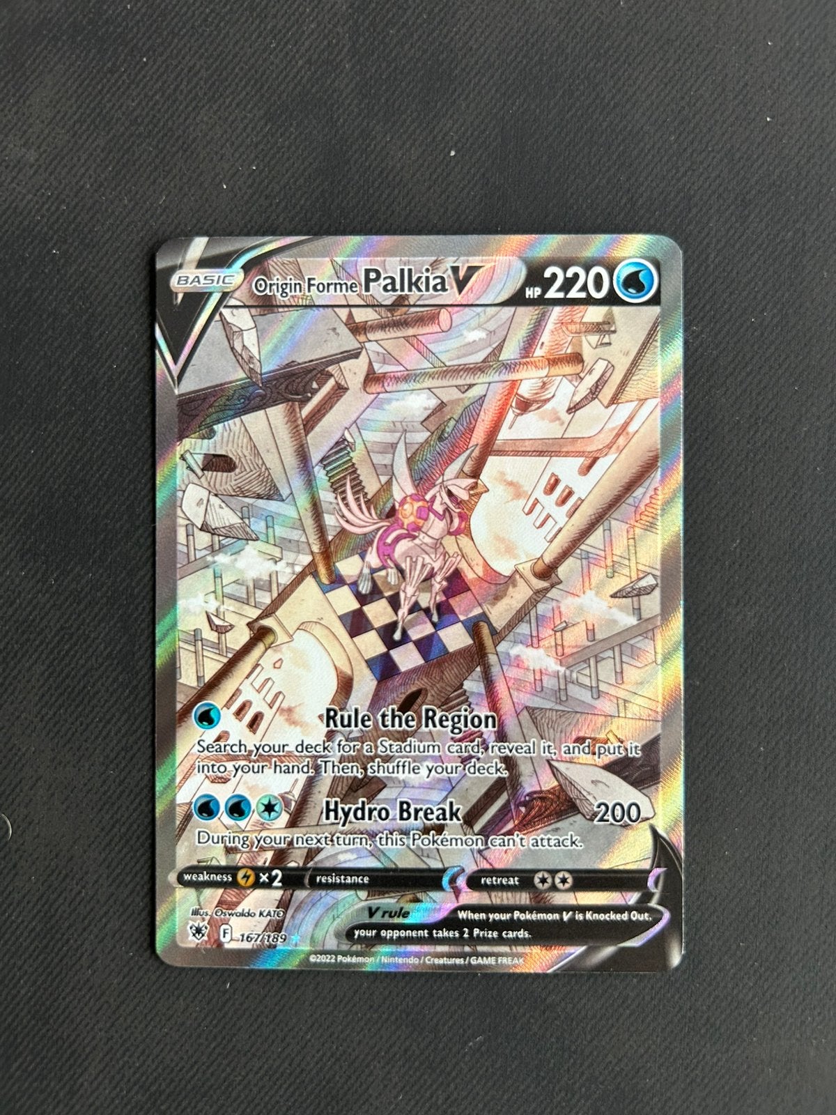 Origin form Palkia V, Ophalen of Verzenden, Nieuw, Losse kaart, Foil