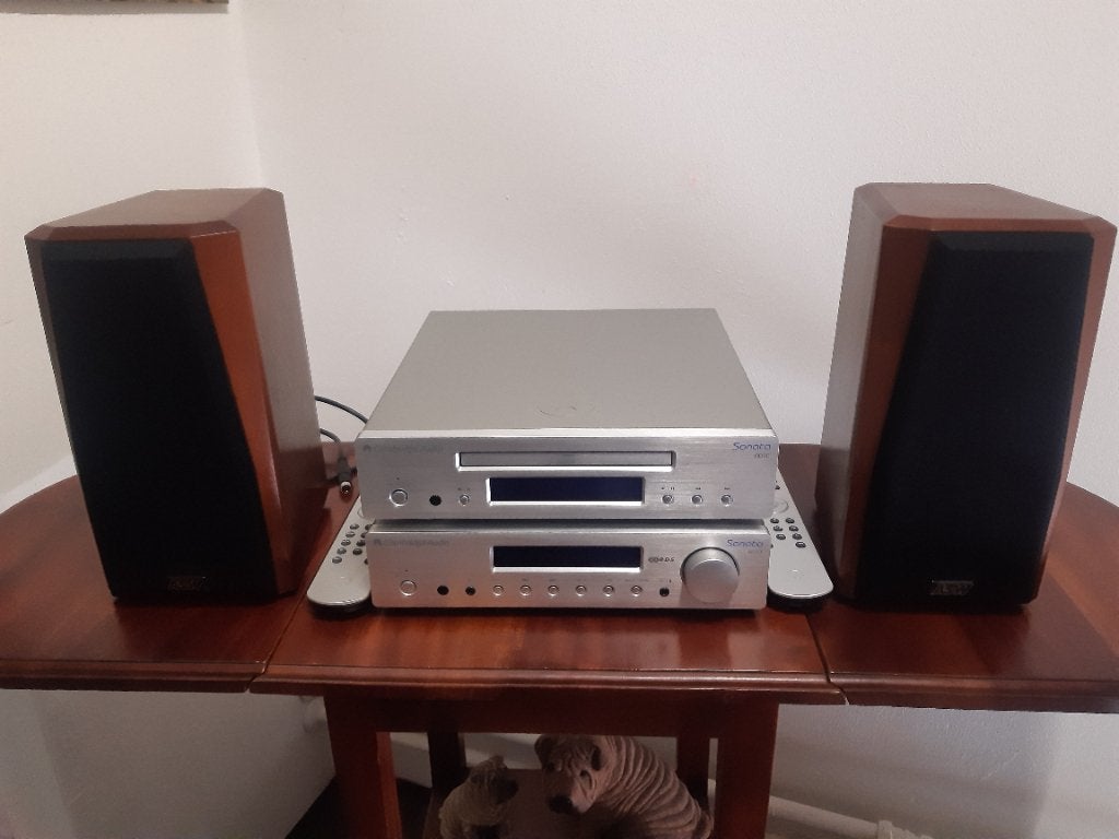 Cambridge sonata miniset, Zo goed als nieuw, 120 watt of meer, Stereo, Ophalen
