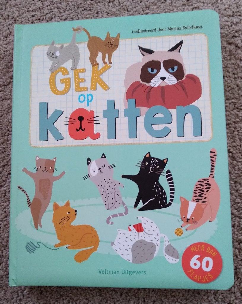 Gek op katten flapjes boek, Fictie algemeen, Veltman, Nieuw, Ophalen of Verzenden