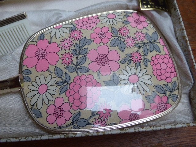 Vintage 3-delige kaptafel set, England, Ophalen of Verzenden