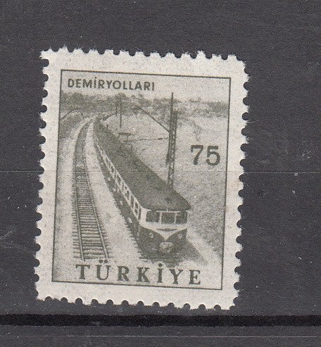treinen Turkije 1960 Mi nr 1788, postfris met plakker, Ophalen of Verzenden, Postfris, Treinen
