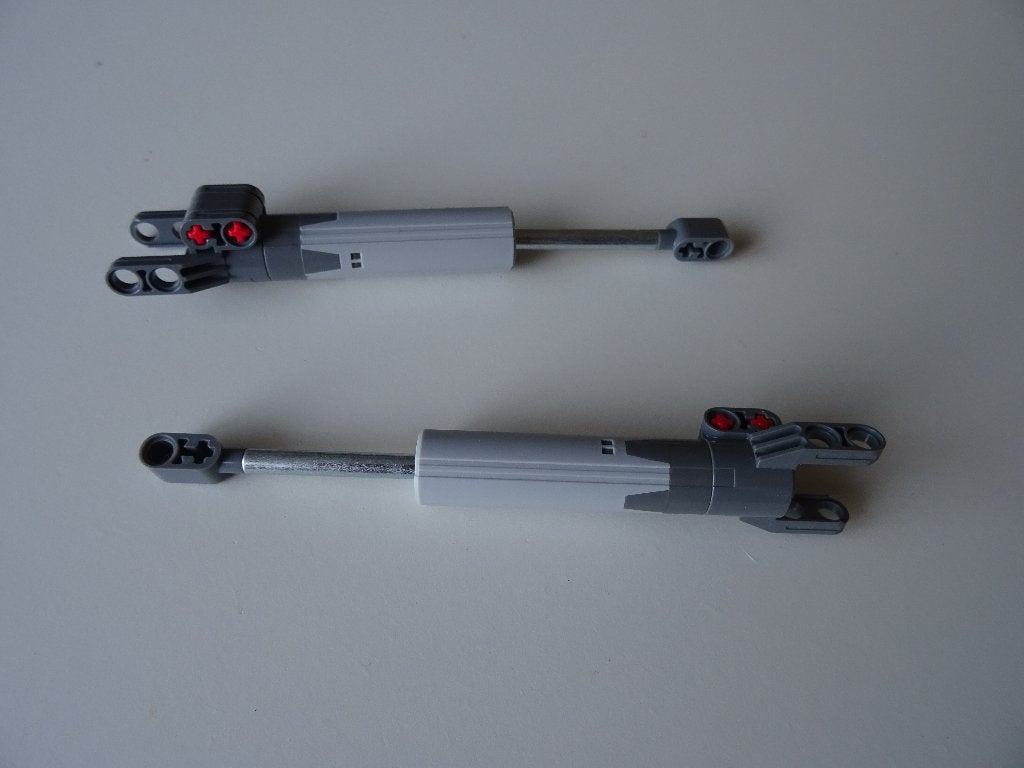 12 technic Lego linear actuator met hulpstuk, Lego, Ophalen of Verzenden, Zo goed als nieuw, Technic