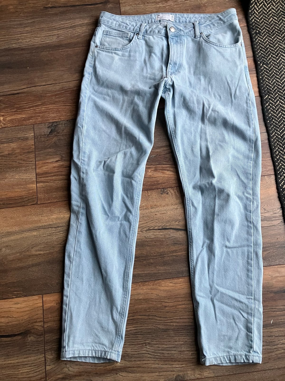 ASOS DESIGN Classic Rigid Jeans W32 L34, Ophalen of Verzenden, Zo goed als nieuw, Blauw, W32 (confectie 46) of kleiner