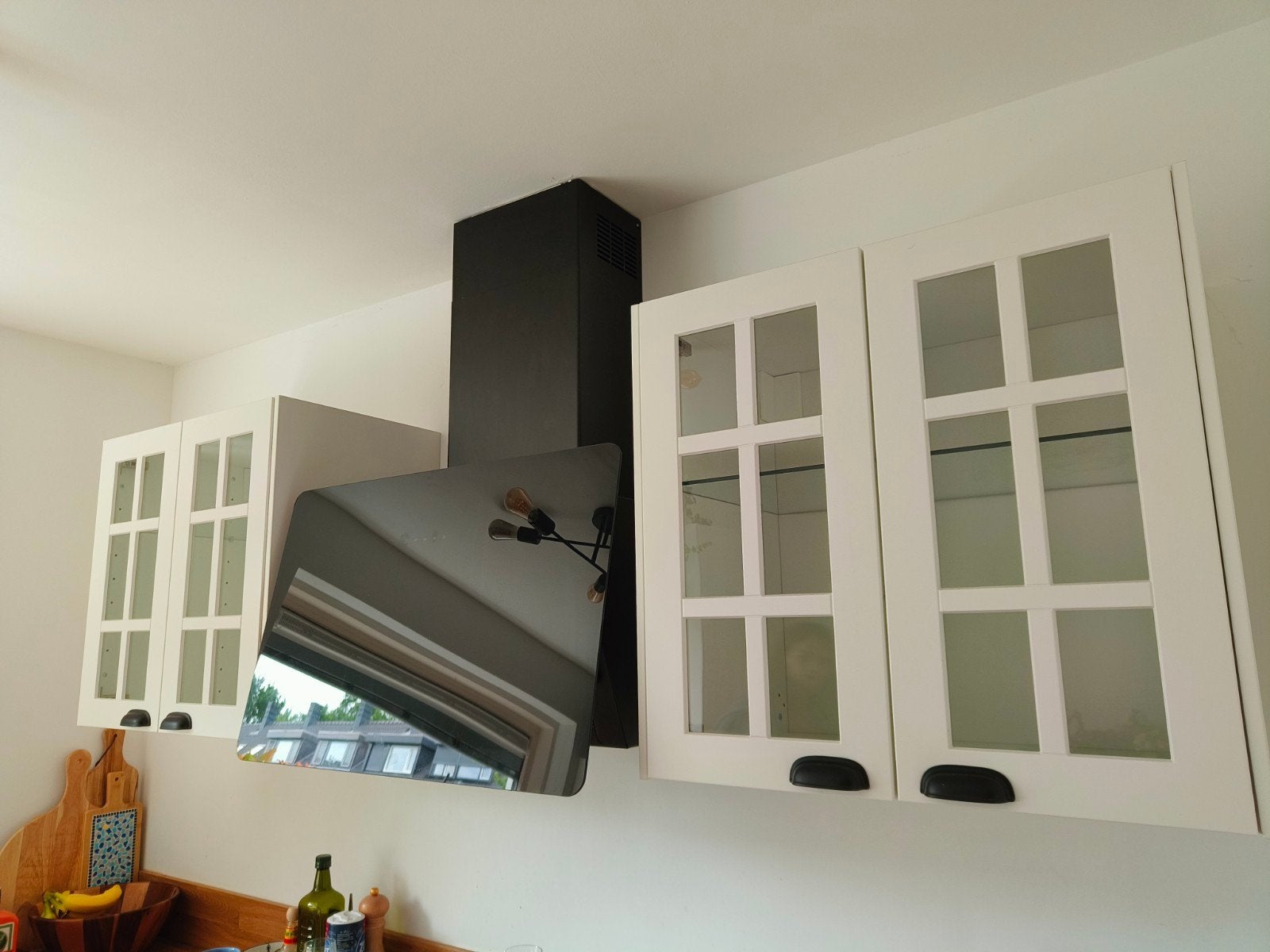 IKEA Metod Keukenkastjes met Glazen Deuren en Ophangsysteem, Huis en Inrichting, Keuken | Keukenelementen, Ophalen, Gebruikt, Wit