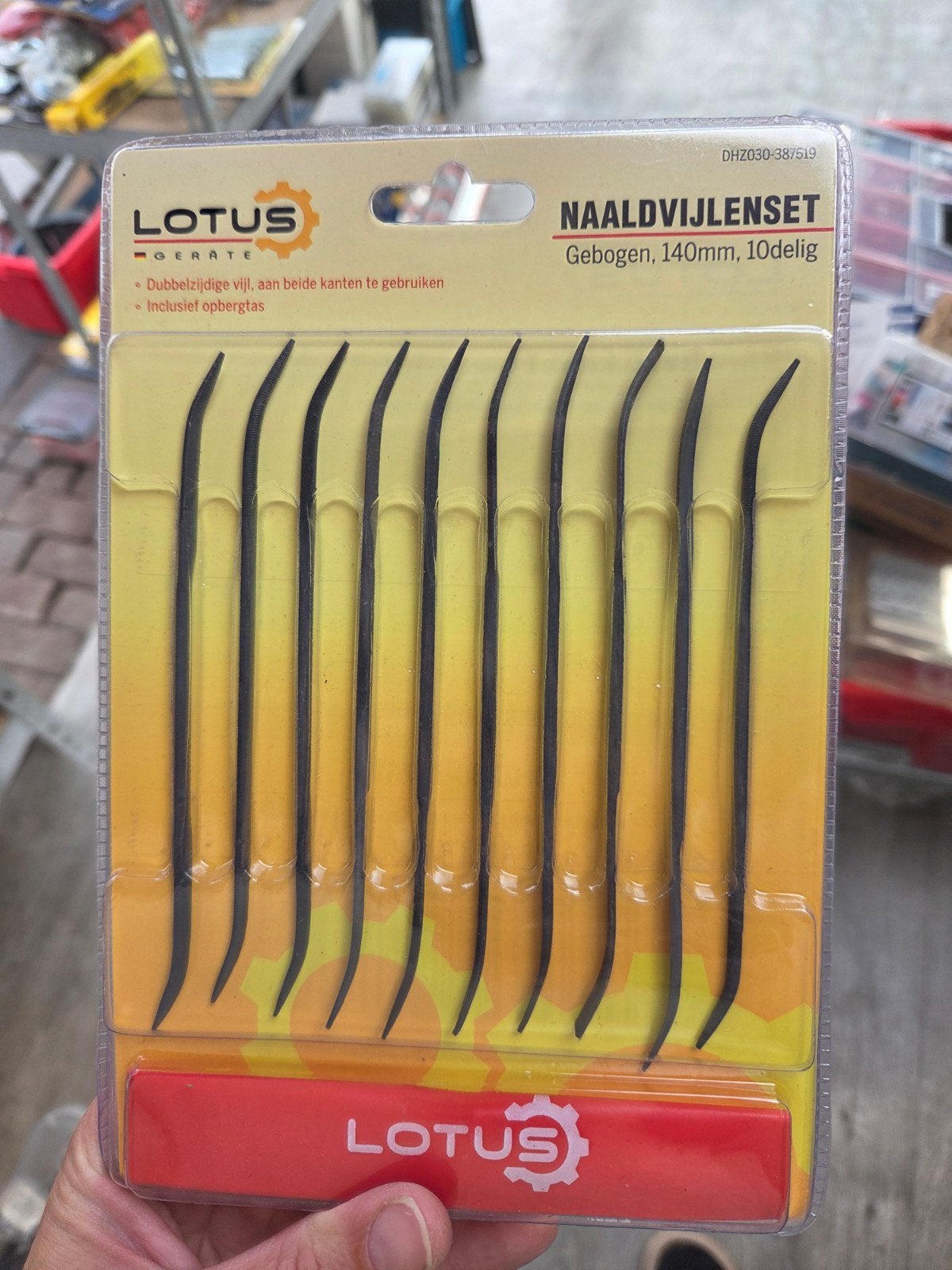 Lotus Naaldvijlenset Gebogen 140mm, 10-delig, Doe-het-zelf en Verbouw, Ophalen of Verzenden, Nieuw