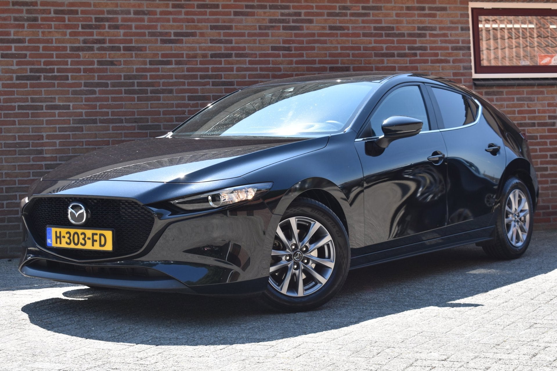 Mazda 3 2.0 e-SkyActiv-G M Hybrid 122 '20 Navi Airco Inruil, Auto's, 1998 cc, Stof, Gebruikt, 4 cilinders