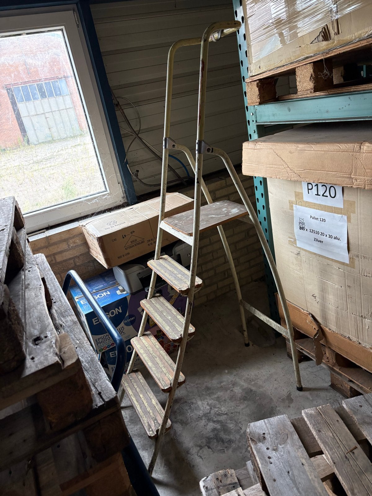 Vintage metalen keukentrap uit de jaren '70, Gebruikt, Ophalen of Verzenden, ., Minder dan 2 meter