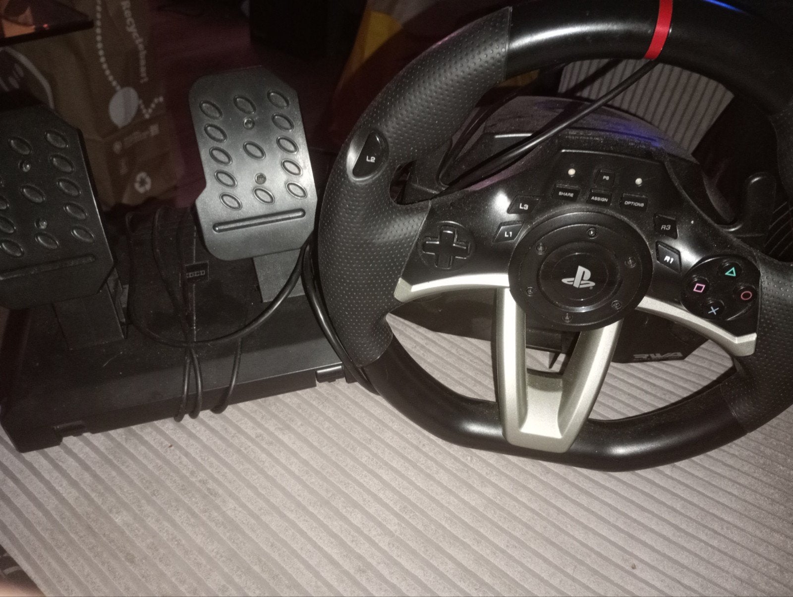 race stuur en pedalen ps4, Ophalen of Verzenden, Zo goed als nieuw, Stuur of Pedalen, PlayStation 4