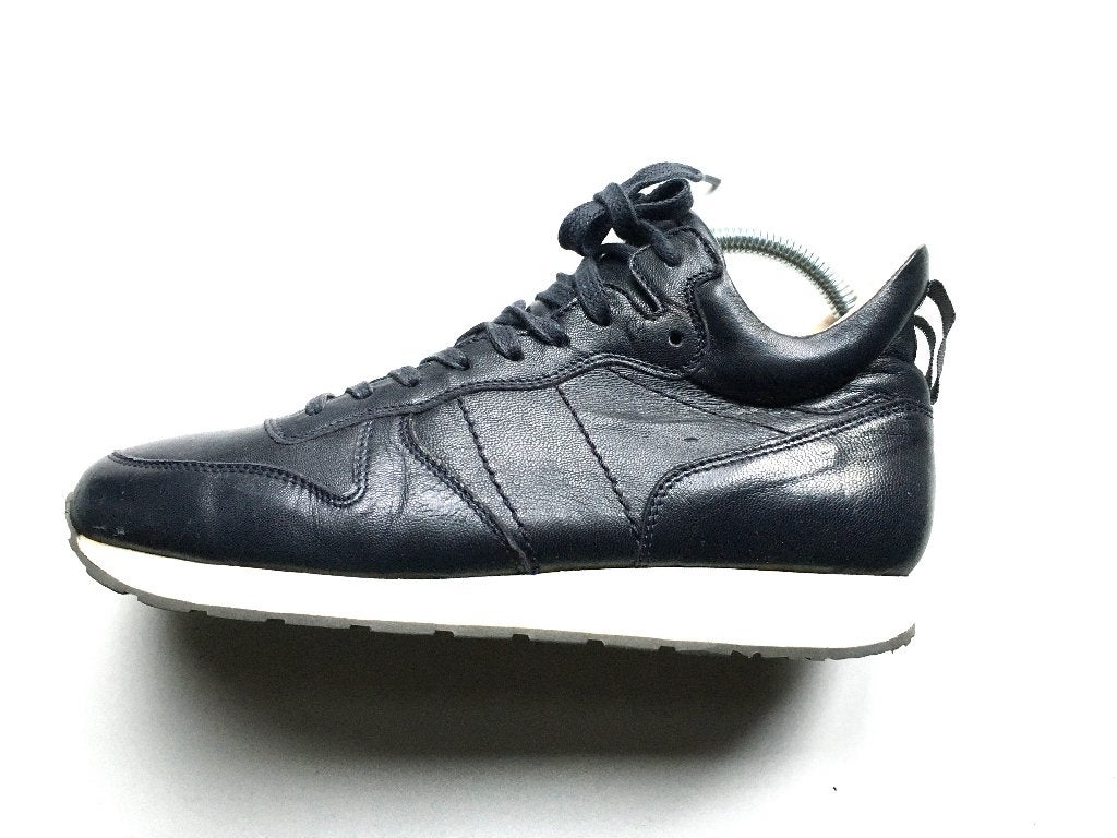 Nachtblauwe Leren Sneakers | maat 39, Blauw, Ophalen of Verzenden, Sneakers of Gympen, Zo goed als nieuw