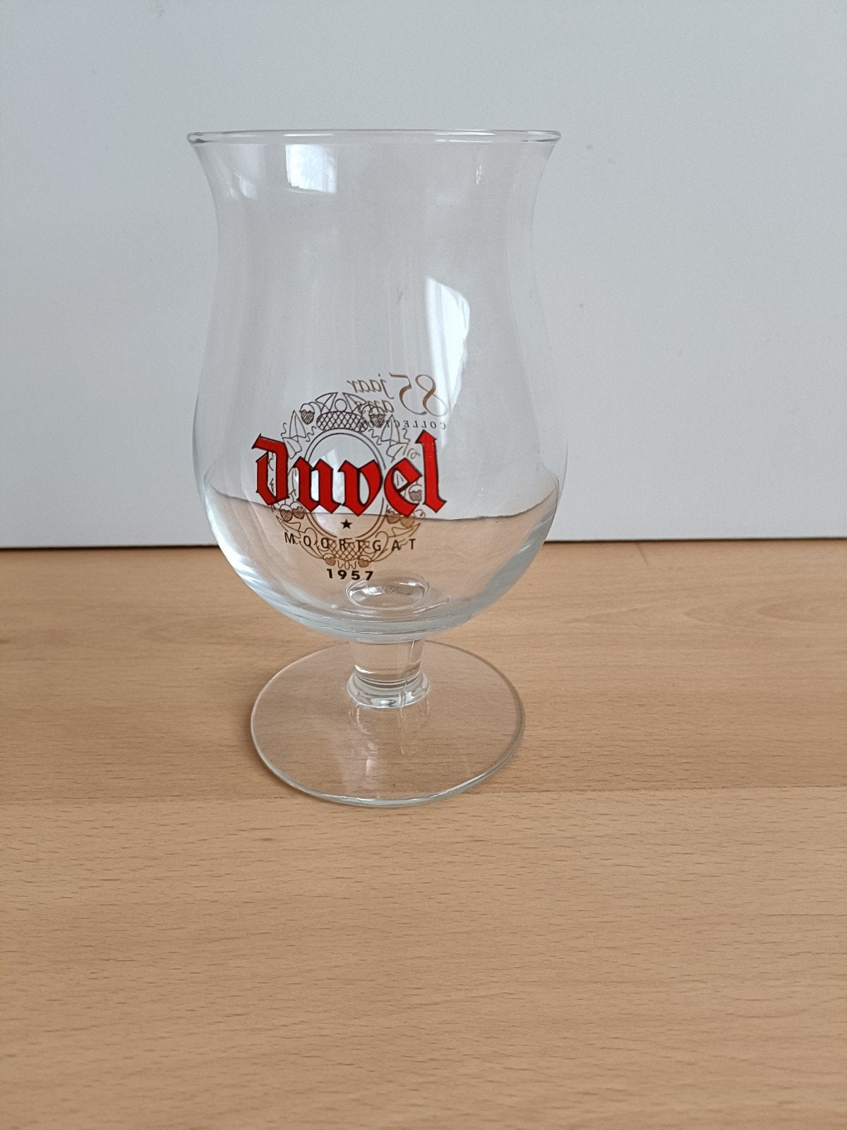 Duvel Moortgat 1957 85 jaar collaction, Ophalen of Verzenden, Zo goed als nieuw, Glas of Glazen, Duvel