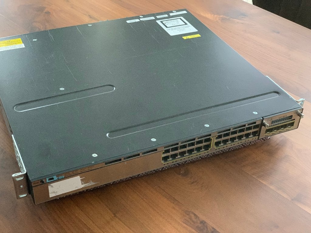 Cisco Catalyst WS-C3750X-24P-L gigabit poe switch, Ophalen, Gebruikt