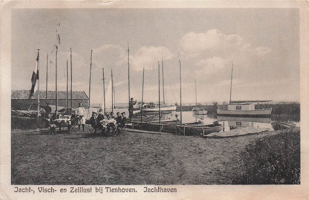 702-337-037 Jacht- Visch En Zeillust Bij Tienhoven Jachthav, Verzenden, Voor 1920, Utrecht