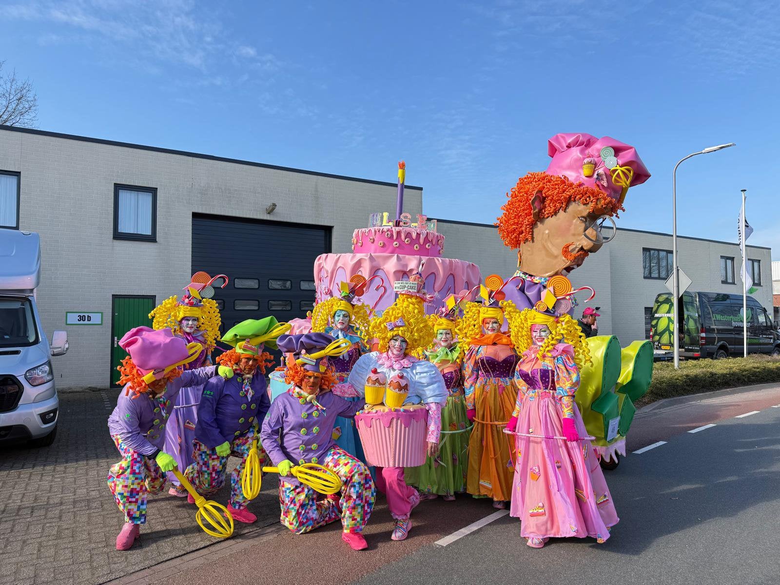 Loopgroep carnaval 10 personen, Ophalen, Gedragen, Maat 46/48 (XL) of groter, Carnaval