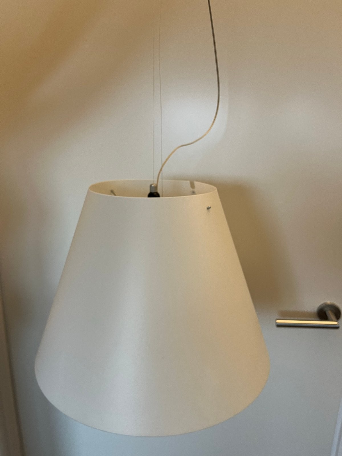Design Constanza Luceplan Hanglamp wit, Ophalen, Gebruikt, Kunststof, E27 (groot)