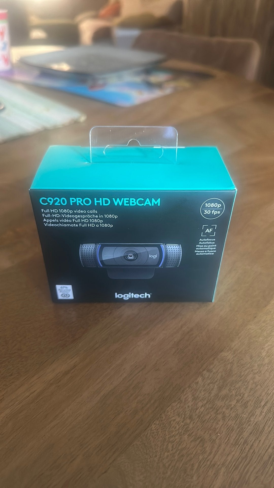 Logitech C920 Pro HD Webcam - Full HD 1080p, Computers en Software, Webcams, Nieuw, Ophalen of Verzenden, Windows, Monitorclip