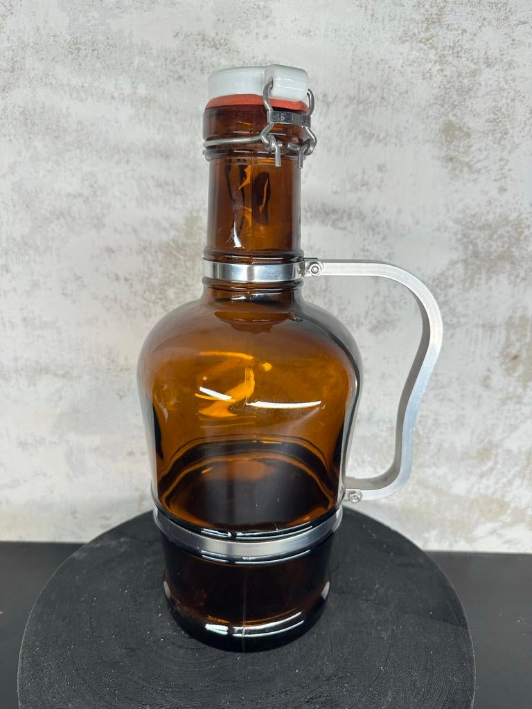 Vintage Bierpul met Beugel en Handvat - St. Christoffel, Ophalen of Verzenden