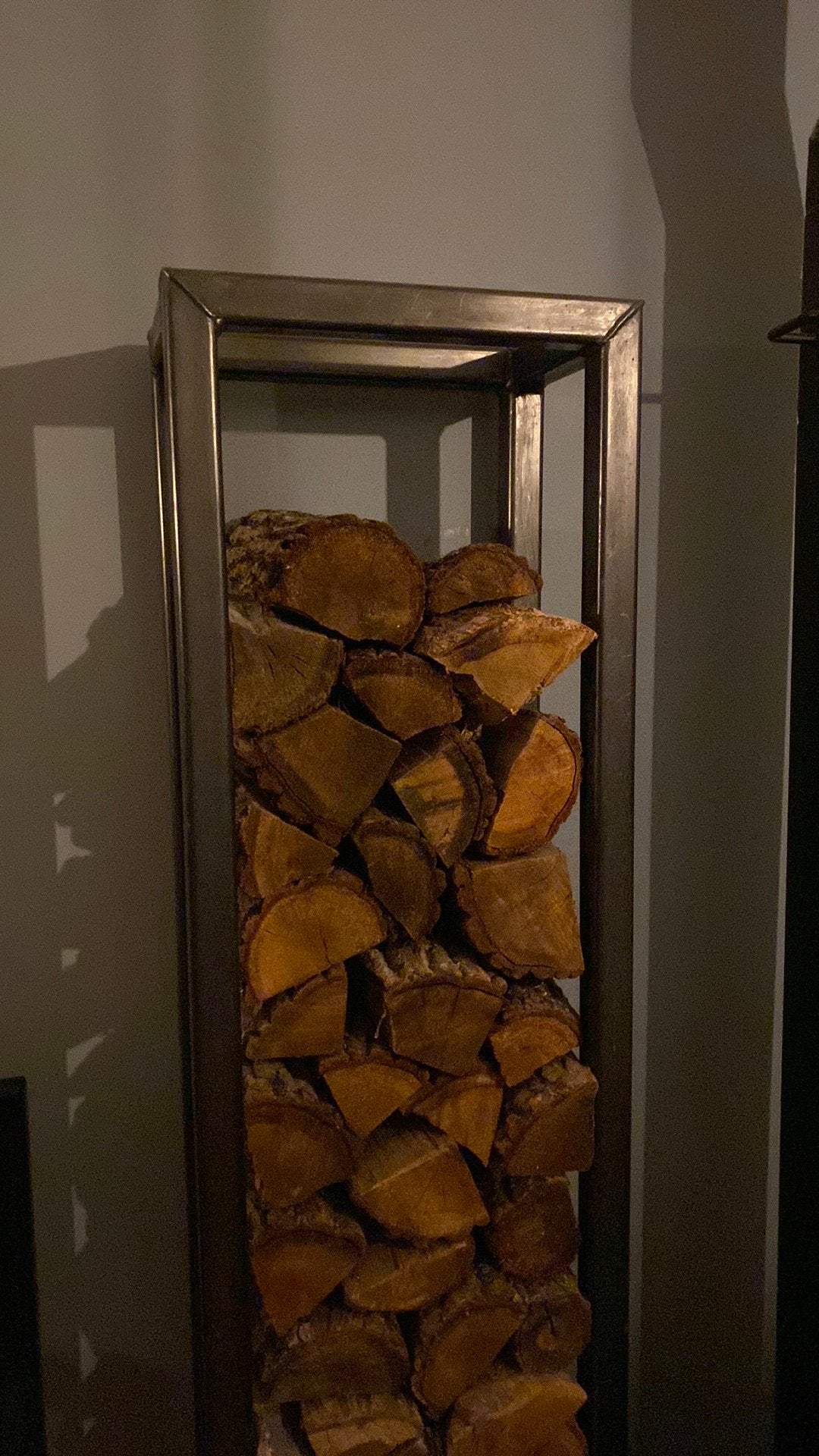 Robuust industrieel stalen houtrek 180x40x25 cm, Ophalen of Verzenden, Zo goed als nieuw