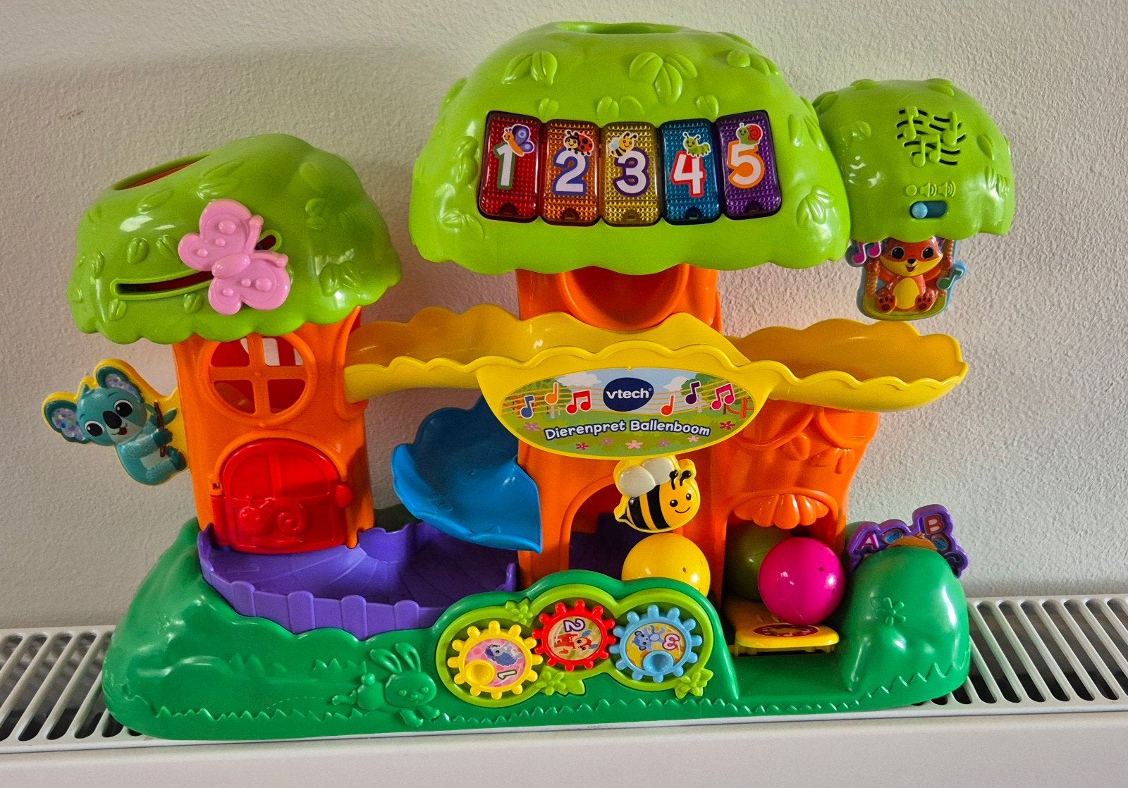 VTech Dierenpret Ballenboom met licht en geluid, Ophalen of Verzenden, Zo goed als nieuw, 6 maanden tot 2 jaar