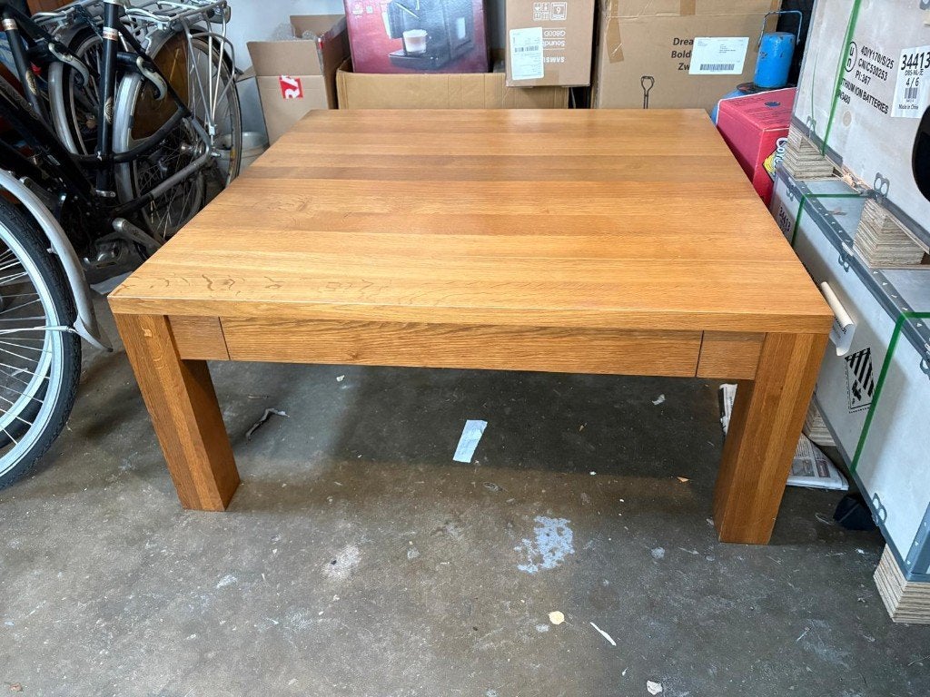 eiken salontafel, Ophalen of Verzenden, Zo goed als nieuw, Minder dan 50 cm, 100 tot 150 cm