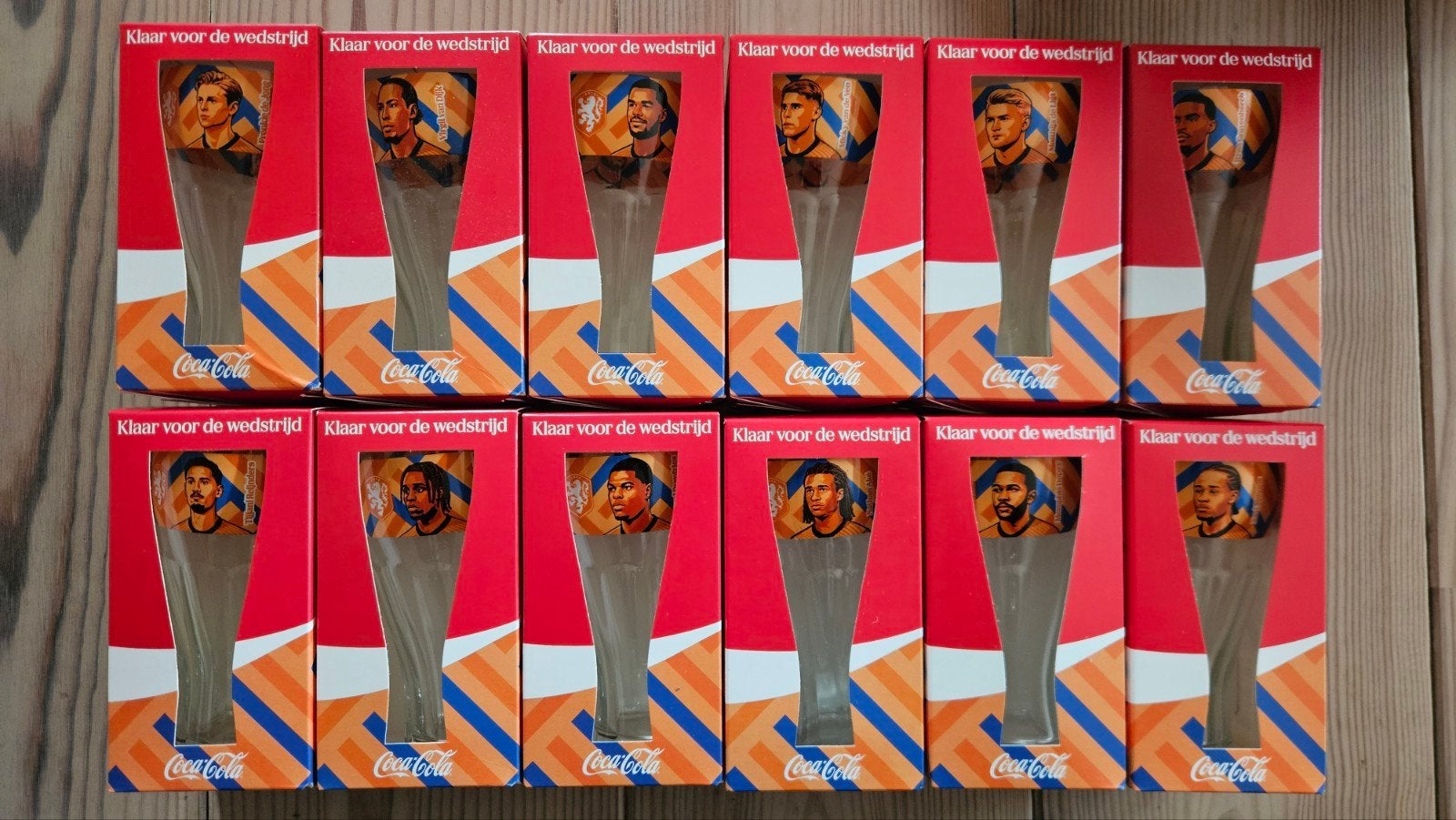 Coca-Cola Oranje WK/EK Glazen - Klaar voor de wedstrijd, Ophalen of Verzenden, Nieuw
