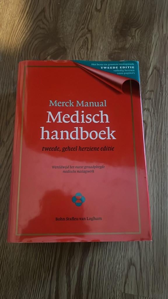 Merck Manual Medisch handboek, Boeken, Studieboeken en Cursussen, Beta, Onbekend, Gelezen, HBO