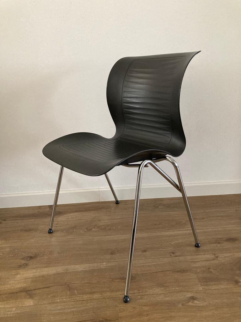 Alfred Homann ‘Ensemble chairs’ (3x), Ophalen, Gebruikt, Drie, Zwart