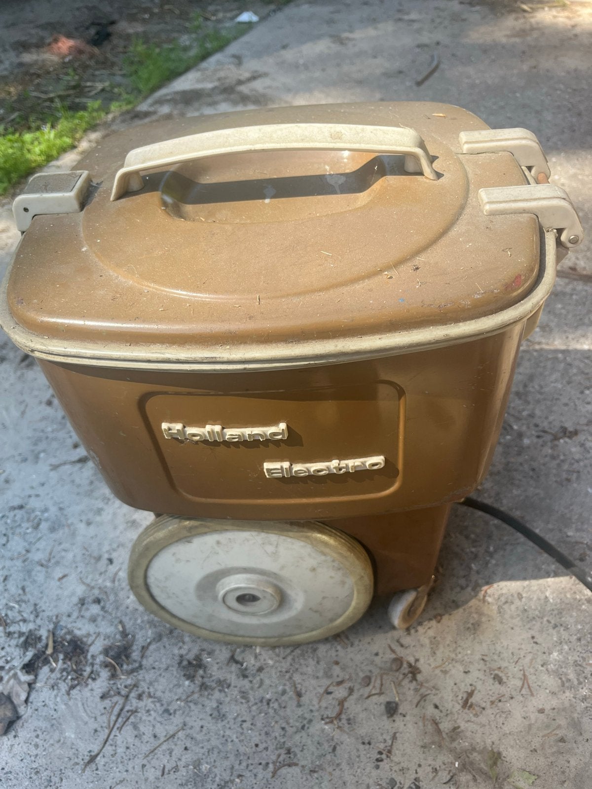 Vintage Holland Electro stofzuiger, Overige merken, Gebruikt, Sledestofzuiger, Ophalen