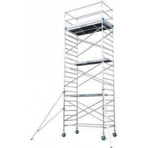 Rolsteiger te huur, Doe-het-zelf en Verbouw, Steigers, Verzenden, Gebruikt, Rolsteiger of Kamersteiger, 5 meter of hoger