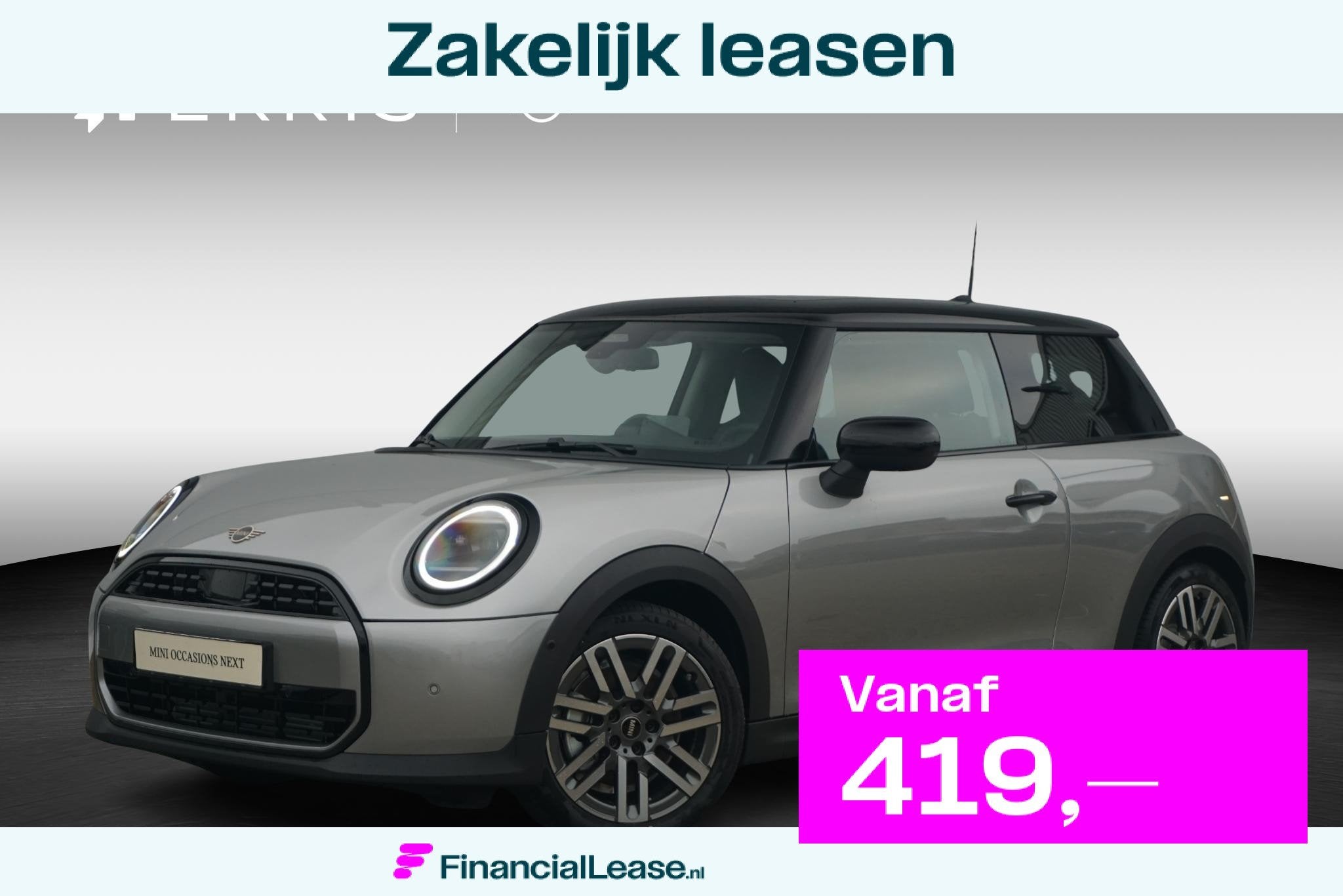 MINI Cooper C Pakket M | Glazen Panoramadak | Stuur- en stoe, Stof, 156 pk, Met garantie (alle), 4 stoelen