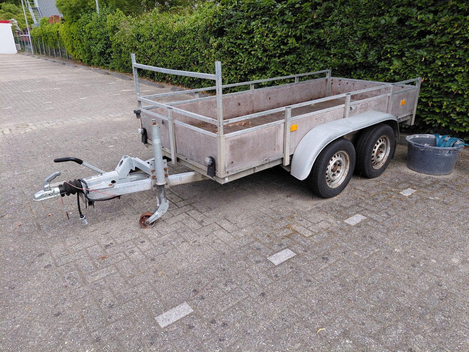 Robuuste tandemasser, aanhangwagen, aanhanger, Auto diversen, Aanhangers en Bagagewagens, Ophalen, Gebruikt