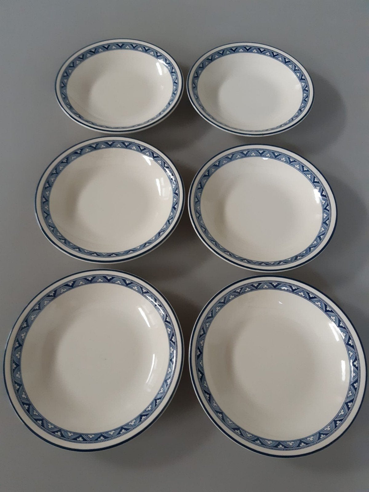 6 Vintage Borden Biltons Pottery England, Ophalen of Verzenden, Zo goed als nieuw, Overige stijlen, Bord(en)