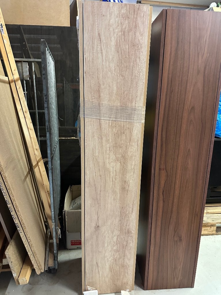 Kolomkast Licht Eiken 170x35x35 cm Greeploos Push Pull syst