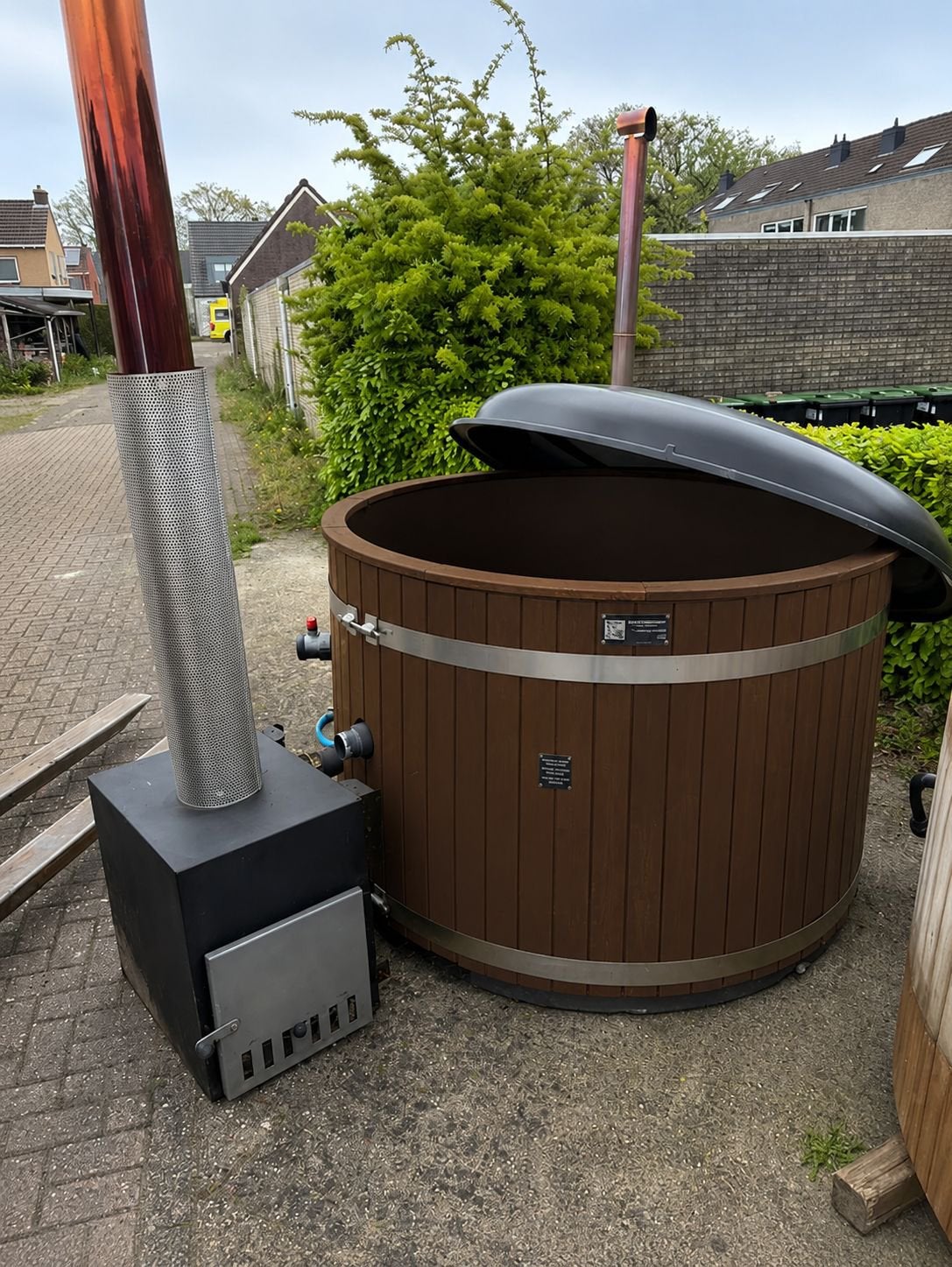 2e hands gebruikte kirami hottub - opknapper - 48kw kachel, Ophalen, 7921AE, Fast Fair b.v., Zo goed als nieuw