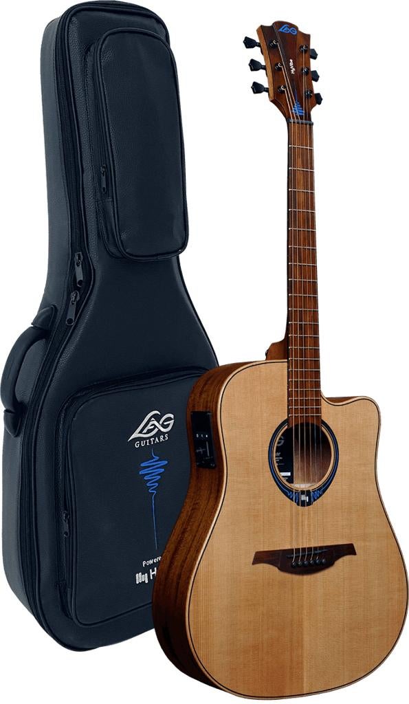 LAG Hyvibe 10, Muziek en Instrumenten, Snaarinstrumenten | Gitaren | Akoestisch, Ophalen, Zo goed als nieuw, Western- of Steelstringgitaar