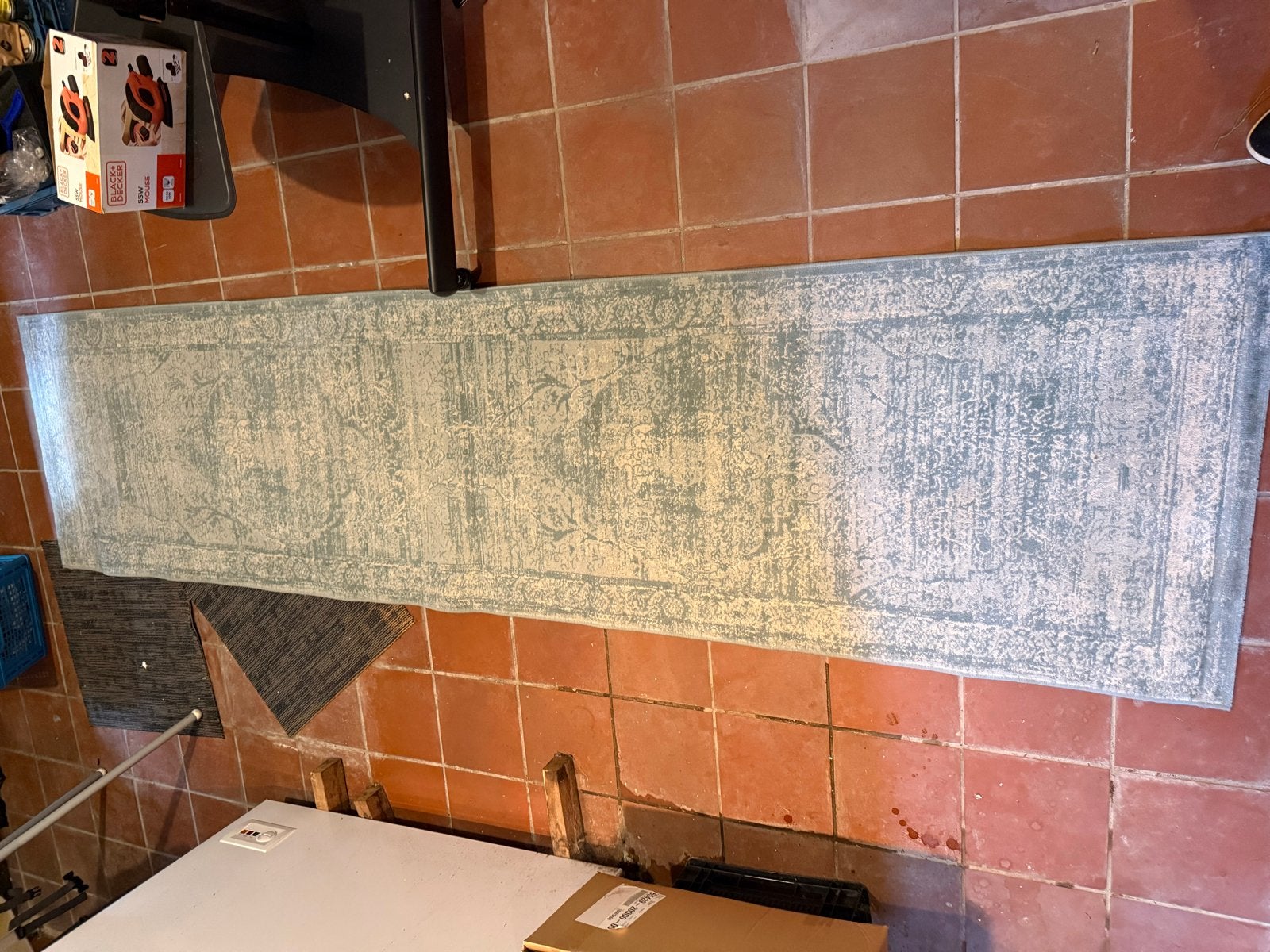 Jacinda Kleed - Turquoise/Groen - 300x80 cm, Ophalen, 200 cm of meer, 50 tot 100 cm, Zo goed als nieuw