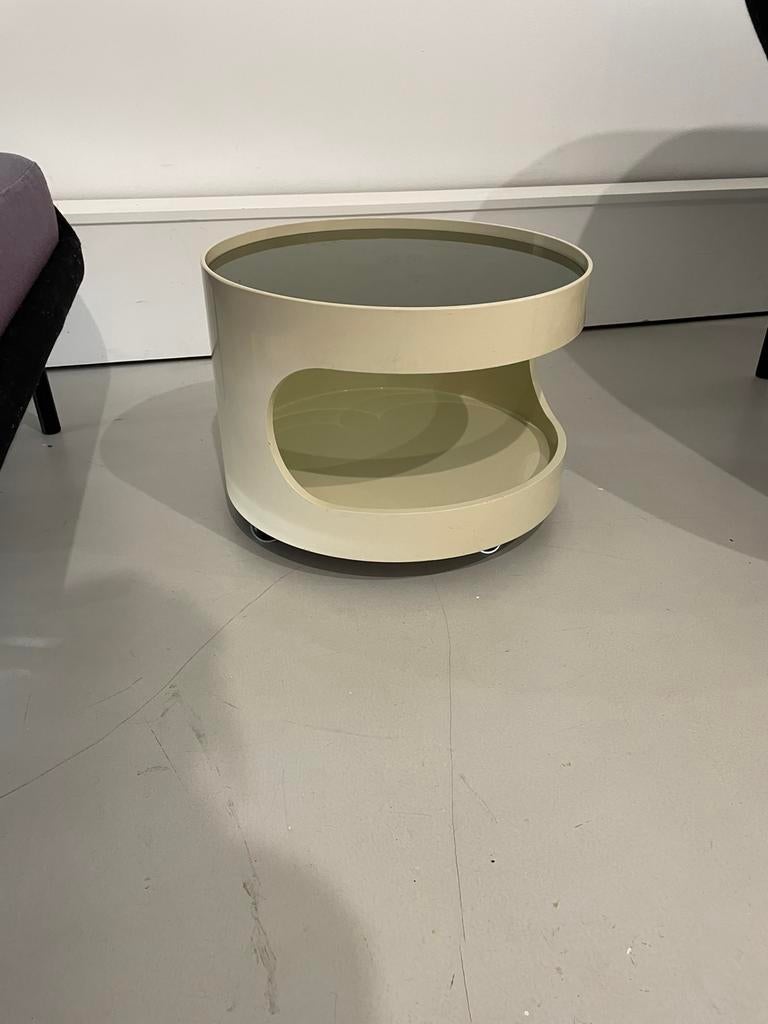 Opal space age meubel jaren 60 vintage bijzettafel, Ophalen