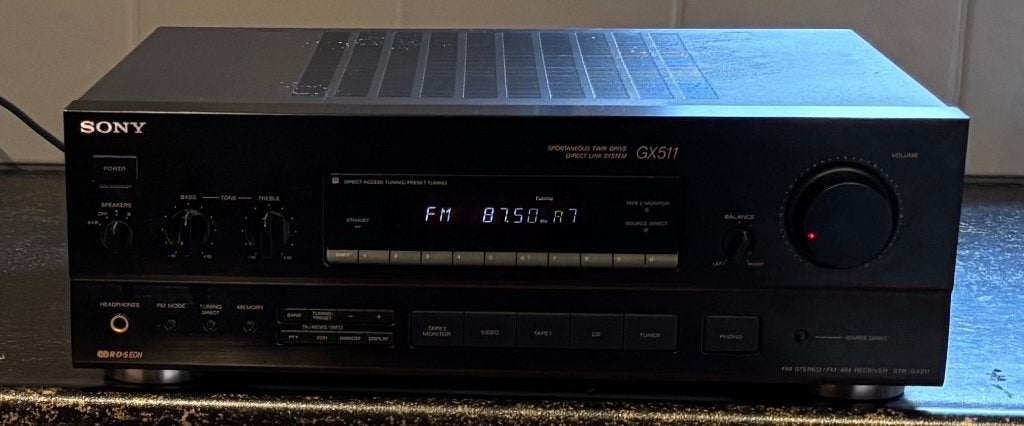 Sony Receiver STR-GX-511, Ophalen, Gebruikt, 60 tot 120 watt, Sony