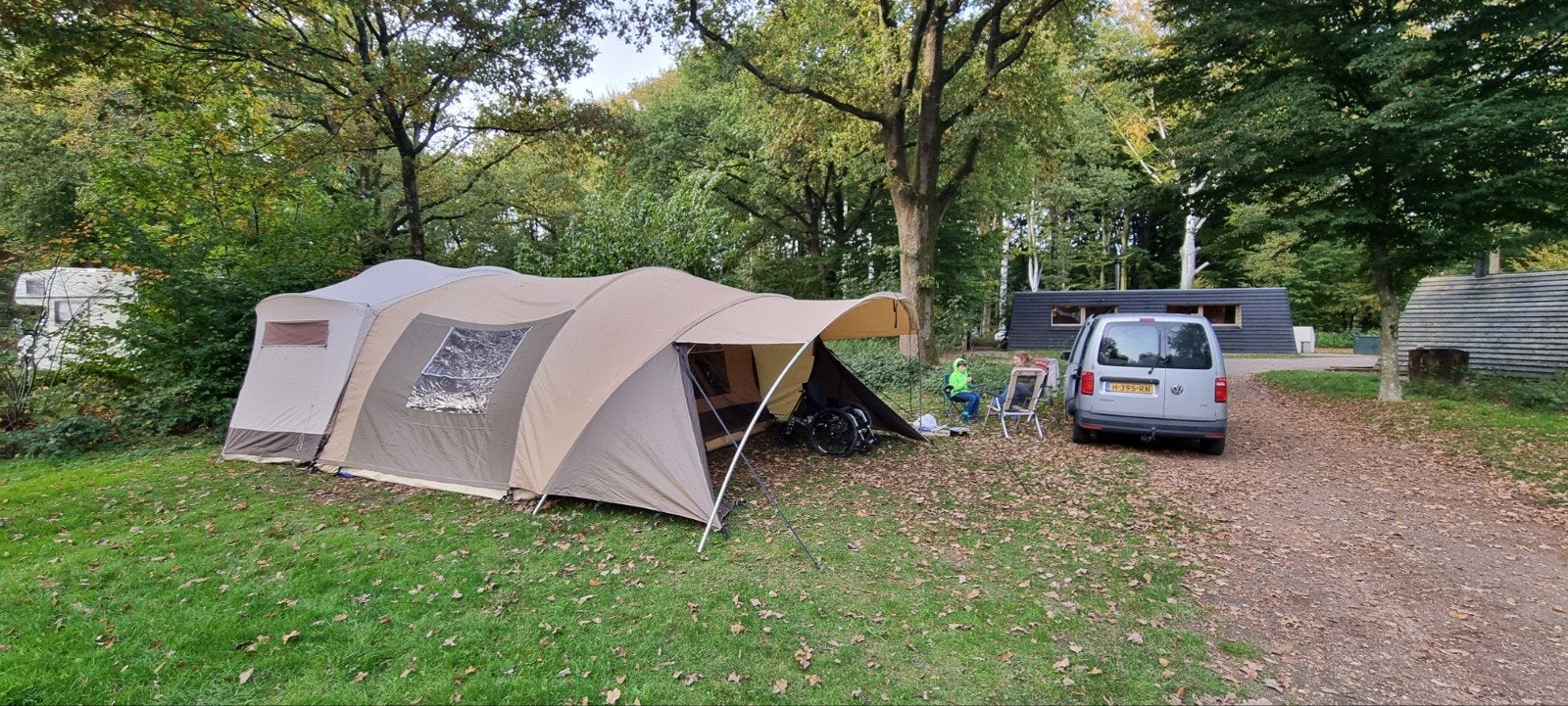 Cabanon Neptune 8-persoons vouwwagen, Caravans en Kamperen, Vouwwagens, Ophalen, Beige, Cabanon, Aanwezig