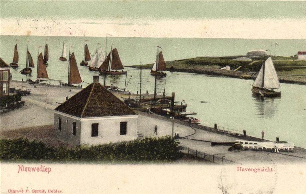 Nieuwediep - Havengezicht - boten - 1904 gelopen, Ophalen of Verzenden, Voor 1920, Gelopen, Noord-Holland