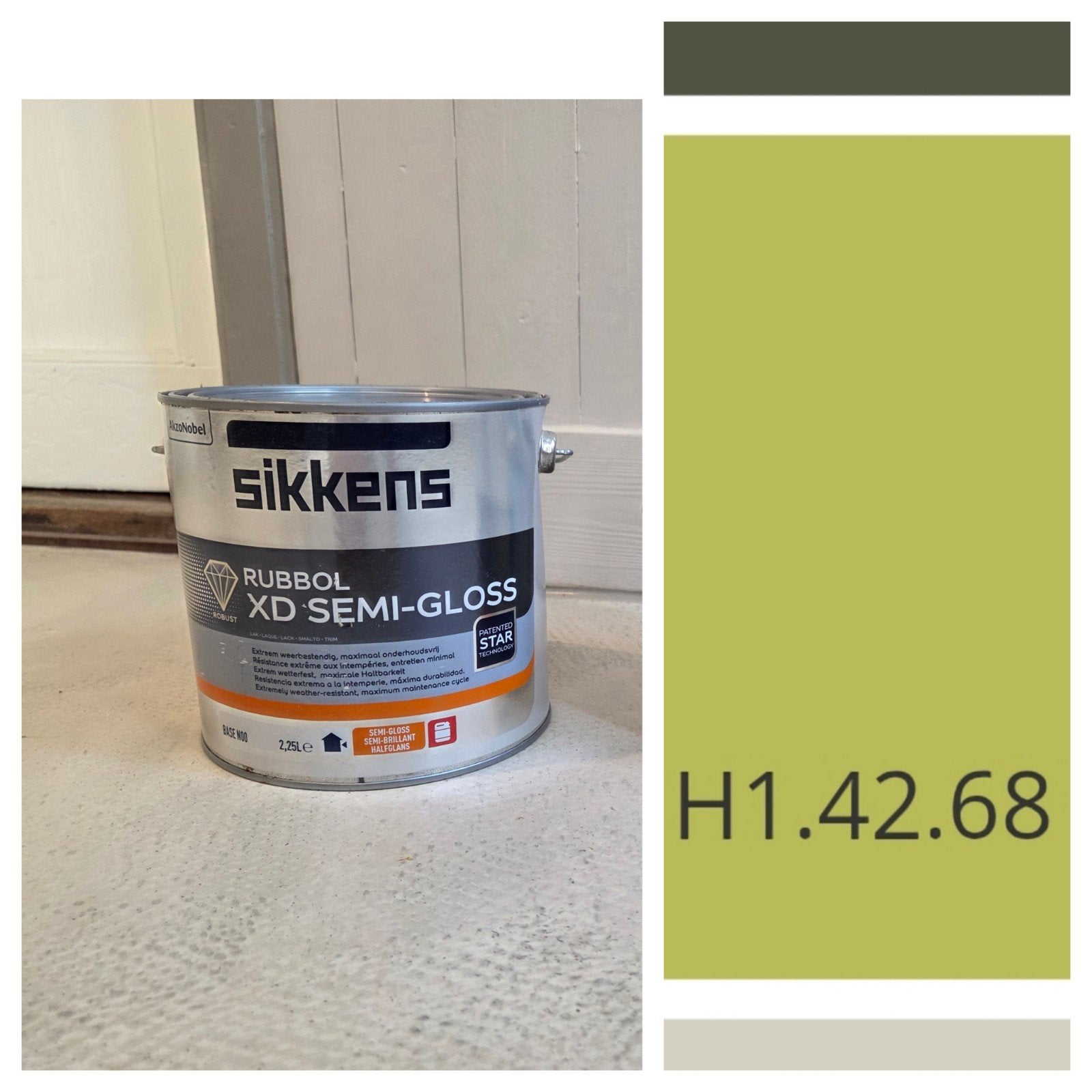 SIKKENS RUBBOL SEMI GLOSS, groen, 5 tot 10 liter, Nieuw, Ophalen of Verzenden, Lak