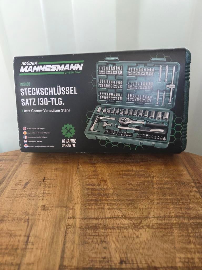 Nieuwe Brüder Mannesmann Steeksleutel Doppenset 130-delig, Ophalen of Verzenden, Nieuw
