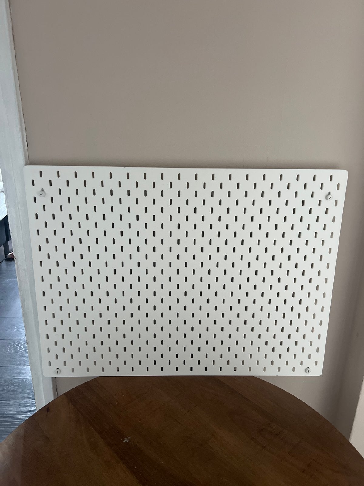 IKEA Skadis wandbord - Wit pegboard, Ophalen, Hout, Zo goed als nieuw, Wandbord of Wandpaneel